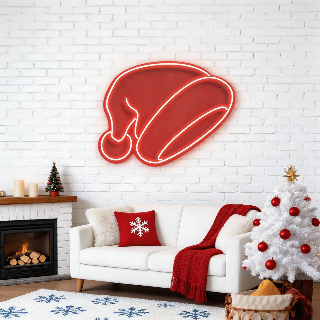 Christmas Hat Neon Sign
