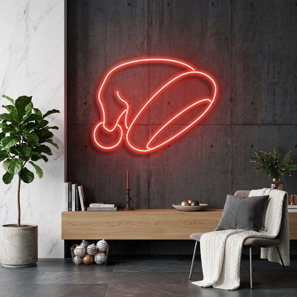 Christmas Hat Neon Sign