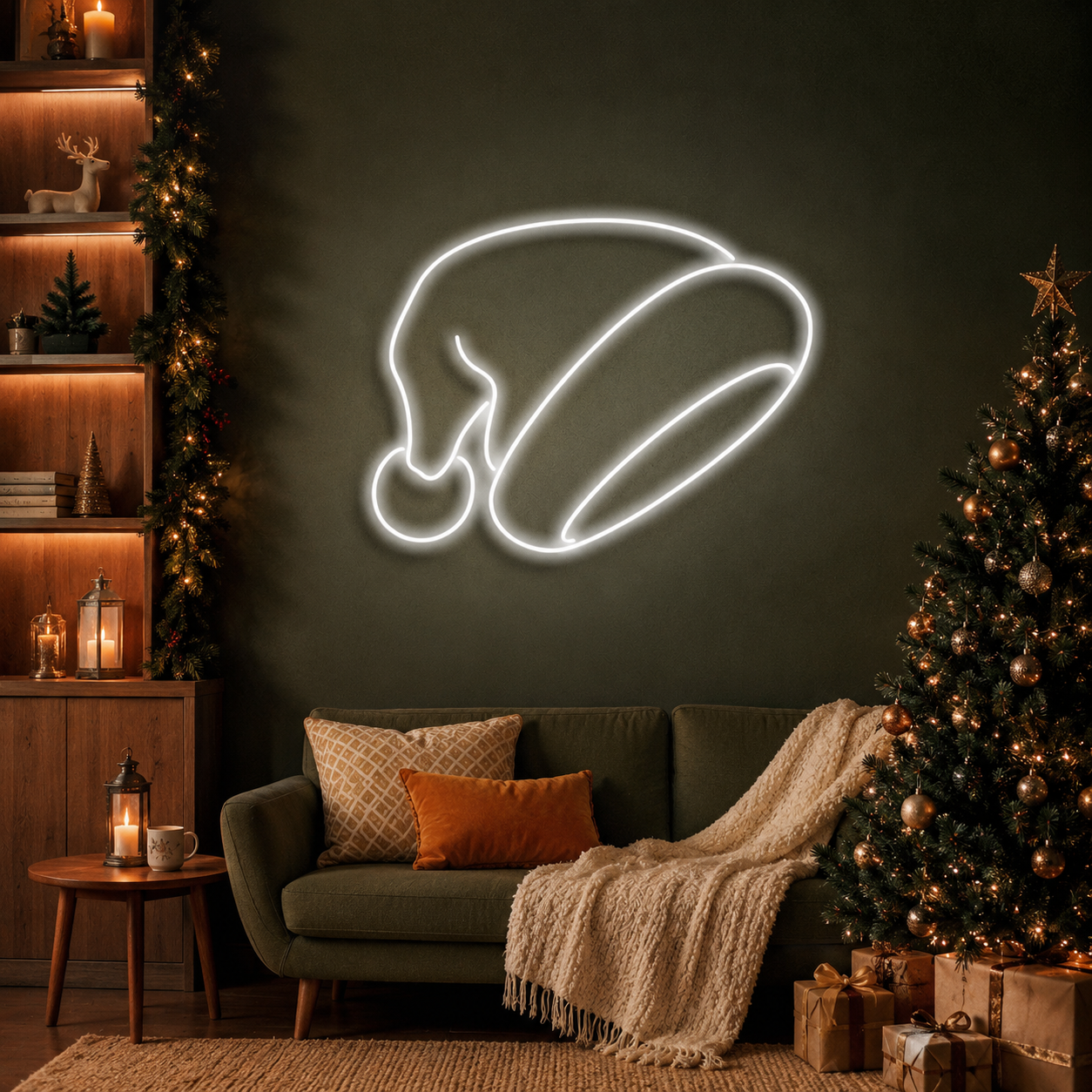 Christmas Hat Neon Sign