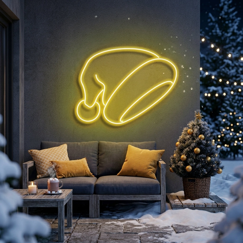 Christmas Hat Neon Sign