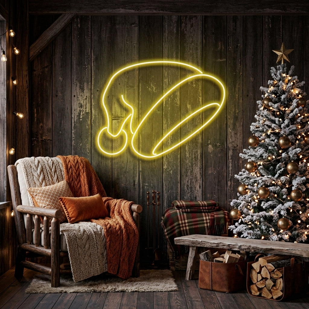 Christmas Hat Neon Sign