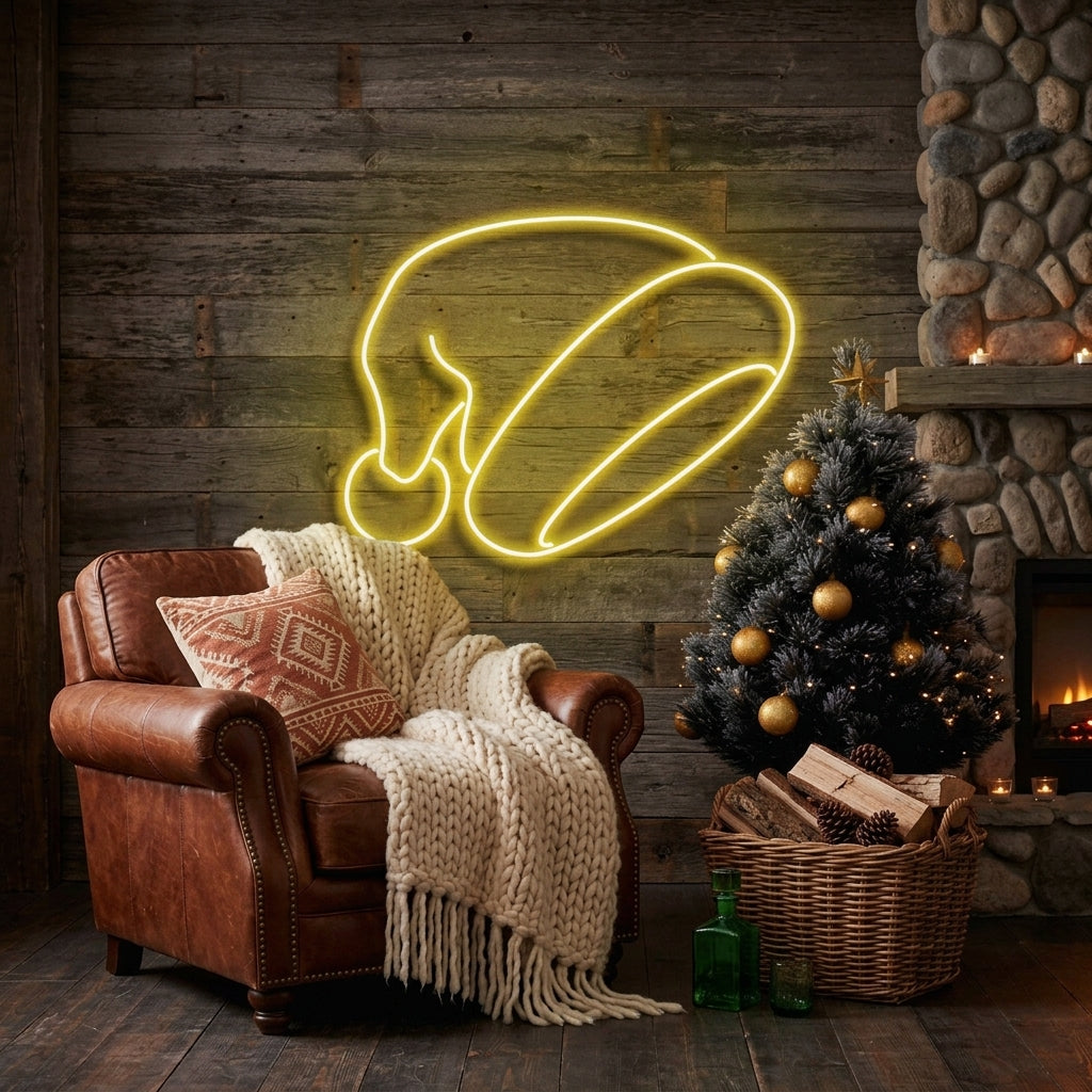 Christmas Hat Neon Sign