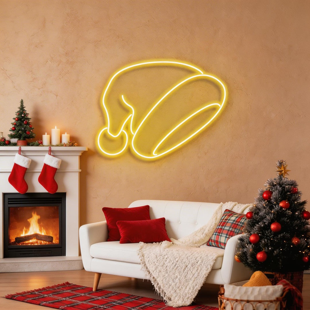 Christmas Hat Neon Sign