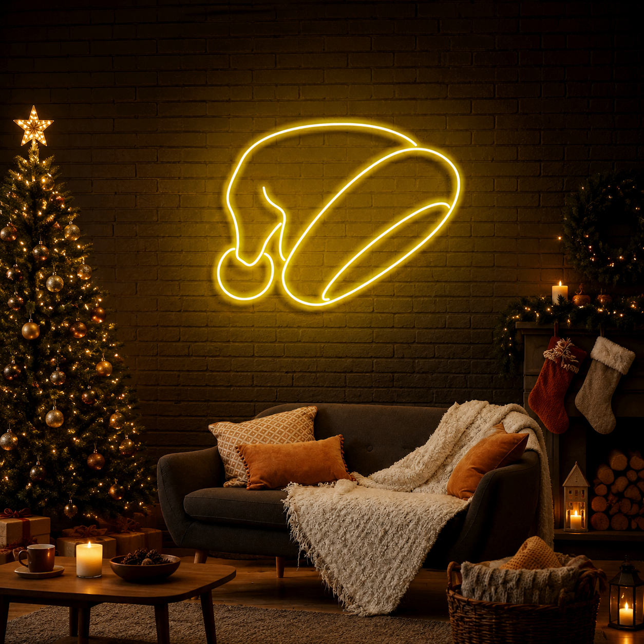 Christmas Hat Neon Sign