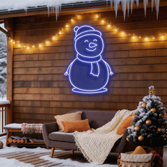 Christmas Snowman Neon Sign