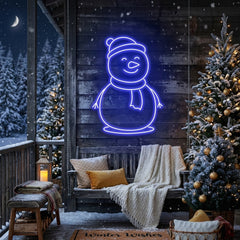 Christmas Snowman Neon Sign