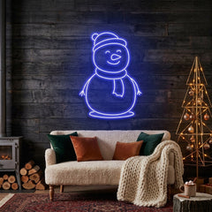 Christmas Snowman Neon Sign