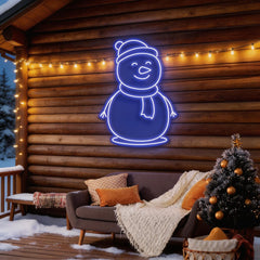 Christmas Snowman Neon Sign