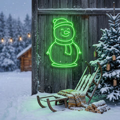 Christmas Snowman Neon Sign