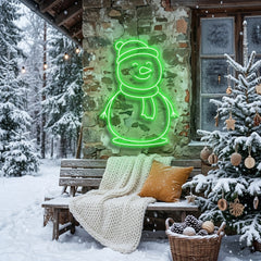 Christmas Snowman Neon Sign