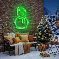 Christmas Snowman Neon Sign