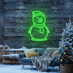 Christmas Snowman Neon Sign