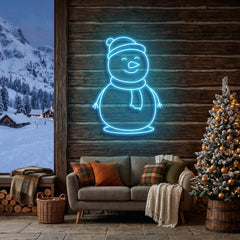 Christmas Snowman Neon Sign