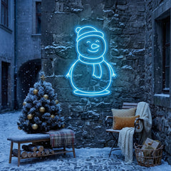Christmas Snowman Neon Sign