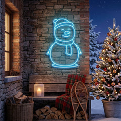 Christmas Snowman Neon Sign