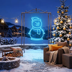 Christmas Snowman Neon Sign