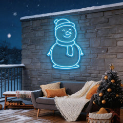 Christmas Snowman Neon Sign