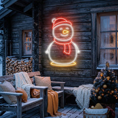 Christmas Snowman Neon Sign