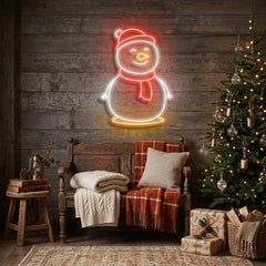 Christmas Snowman Neon Sign