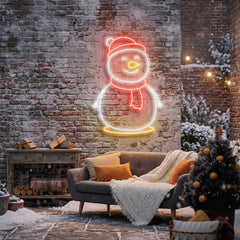 Christmas Snowman Neon Sign
