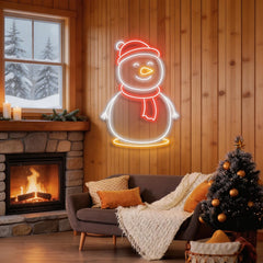 Christmas Snowman Neon Sign