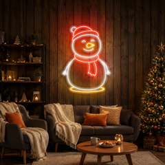 Christmas Snowman Neon Sign