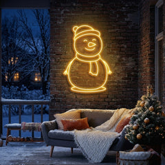Christmas Snowman Neon Sign