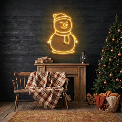 Christmas Snowman Neon Sign