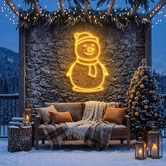 Christmas Snowman Neon Sign
