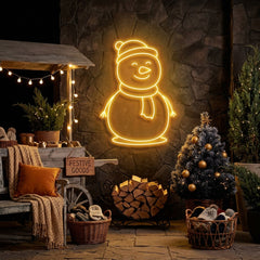Christmas Snowman Neon Sign