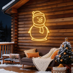 Christmas Snowman Neon Sign