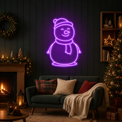 Christmas Snowman Neon Sign