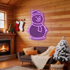 Christmas Snowman Neon Sign