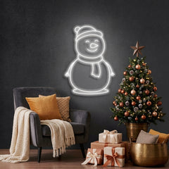 Christmas Snowman Neon Sign