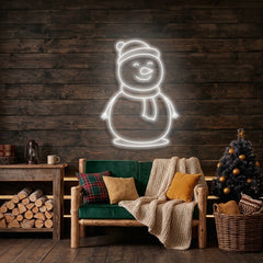 Christmas Snowman Neon Sign