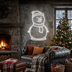 Christmas Snowman Neon Sign