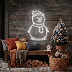 Christmas Snowman Neon Sign