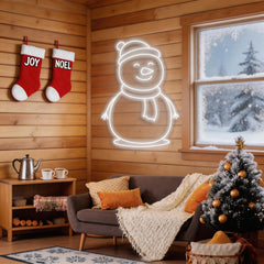 Christmas Snowman Neon Sign