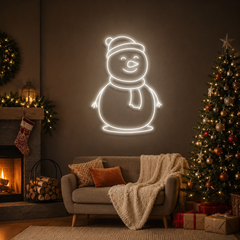 Christmas Snowman Neon Sign