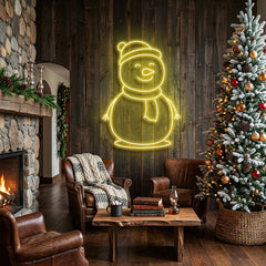 Christmas Snowman Neon Sign