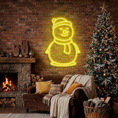 Christmas Snowman Neon Sign