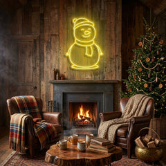 Christmas Snowman Neon Sign