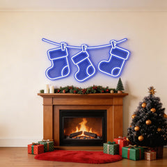 Christmas Socks Neon Sign