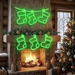 Christmas Socks Neon Sign