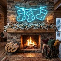 Christmas Socks Neon Sign