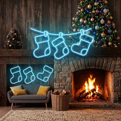 Christmas Socks Neon Sign