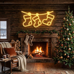 Christmas Socks Neon Sign