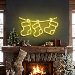 Christmas Socks Neon Sign