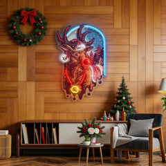 Christmas Deer LED Neon Sign Light Pop Art