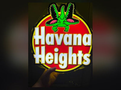 Havana Heights custom LED neon logo sign